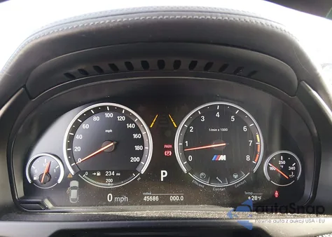 2016 BMW X6 M из США, поврежденный, VIN 5YMKW8C56G0R43685